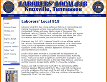 Tablet Screenshot of laborerslocal818.com